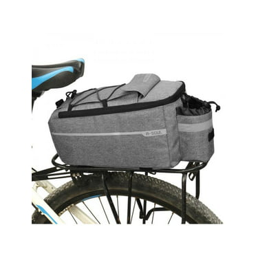 Insulated Trunk Cooler Bag for Warm or Cold Items Bicycle Rack Rear Carrier Bag 8L Large Capacity MTB Bike Pannier Bag with Shoulder Strap & Quick-Release or Installation 